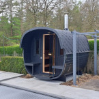 Sauna Icon 292 Outdoor For 6 people / Harvia electric or wood-burning stove / High-quality Scandinavian spruce (Thermowood)