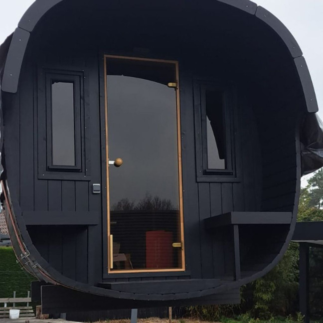 Sauna Icon 292 Outdoor For 6 people / Harvia electric or wood-burning stove / High-quality Scandinavian spruce (Thermowood)