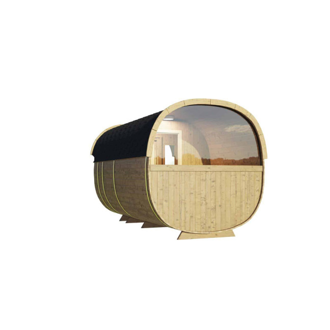 Icon 400 Garden Sauna For 8 Persons / Electric or Wood-Fired Harvia Stove / High-Quality Scandinavian Spruce (Thermowood)