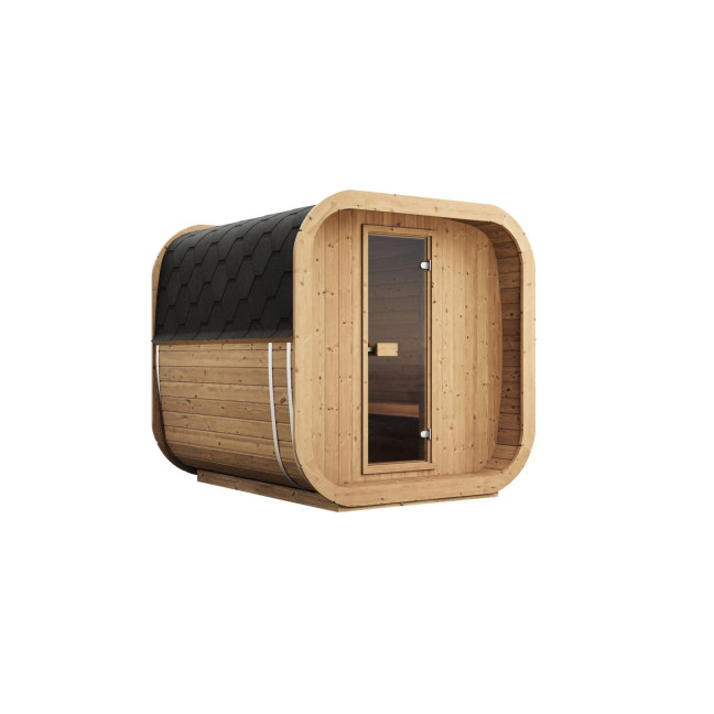 Icon 200 S Garden Sauna For 4 Persons / Electric or Wood-Fired Harvia Stove / High-Quality Scandinavian Spruce (Thermowood)