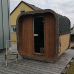 Icon 200 S Garden Sauna For 4 Persons / Electric or Wood-Fired Harvia Stove / High-Quality Scandinavian Spruce (Thermowood)