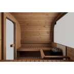 Icon 220 XL Garden Sauna for 4 people / Electric or Wood Burning Heater Harvia / High Quality Heat Treated Scandinavian Spruce