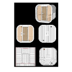 Icon 220 XL Garden Sauna for 4 people / Electric or Wood Burning Heater Harvia / High Quality Heat Treated Scandinavian Spruce