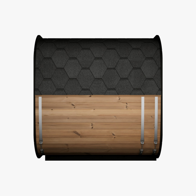 Icon 220 XL Garden Sauna (Full Glass Front Wall) for 4 people / Electric or Wood Burning Heater Harvia / High Quality