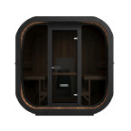 Icon 220 XL Garden Sauna (Full Glass Front Wall) for 4 people / Electric or Wood Burning Heater Harvia / High Quality
