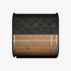 Icon 220 XL Outdoor Sauna (Full Glass Front Wall) for 4 people / Electric or Wood Burning Heater Harvia /