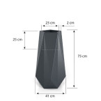 White Siena garden pot with lighting