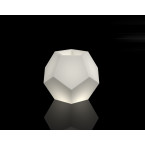 Alma white garden pot with lighting