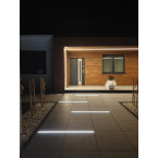 Alma white garden pot with lighting