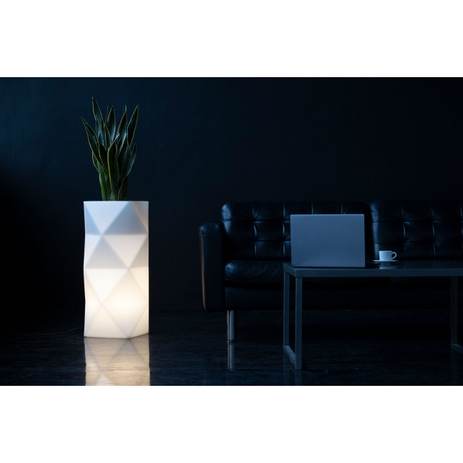 Designer pot monumo asti white lighting