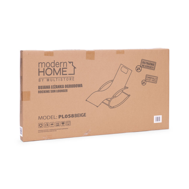 Garden Lounger with Headrest | Folding beach lounger for balcony or patio Black/Grey | Garden furniture,