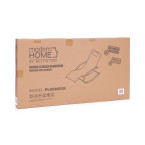 Garden Lounger with Headrest | Folding beach lounger for balcony or patio Black/Grey | Garden furniture,