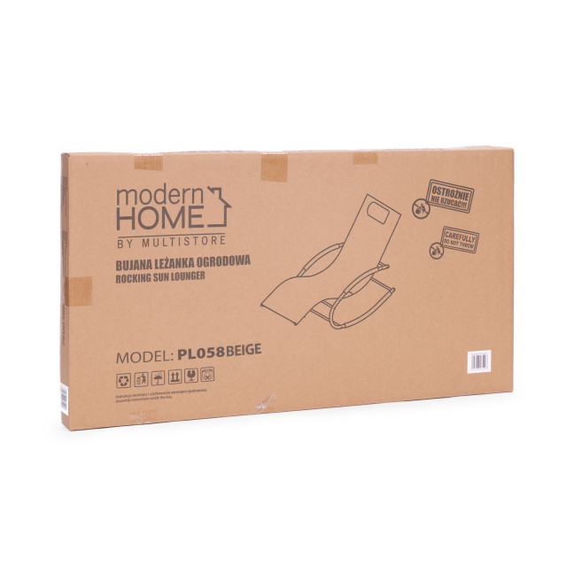 Garden Lounger with Headrest | Folding beach lounger for balcony or patio Black/Grey | Garden furniture,