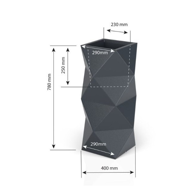 Designer pot monumo asti white lighting