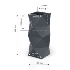 Designer pot monumo asti white lighting