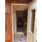 Barrel Sauna Sauna 400 Luxury (Half-Moon Glass) Outdoor 4-person / Electric or Wood-Burning Heater Harvia 400