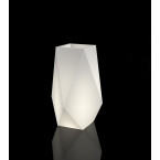 White garden pot Volcano with lighting