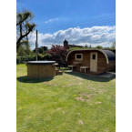 Oval Classic Garden Sauna for 5 people / Electric or Wood Burning Harvia Stove / High Quality Heat Treated Scandinavian Spruce