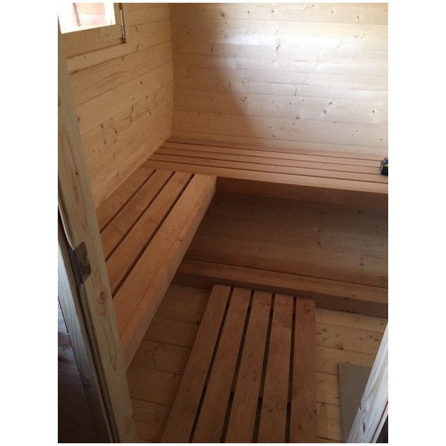 Oval Classic Garden Sauna for 5 people / Electric or Wood Burning Harvia Stove / High Quality Heat Treated Scandinavian Spruce