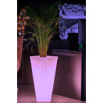 Designer pot monumo vaso white with lighting