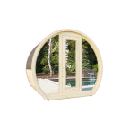 Outdoor sauna Susi 160 for 2-3 persons / Electric heating only / High-quality Nordic spruce (Pine Thermal Wood) | Wellness