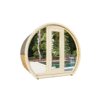 Outdoor sauna Susi 160 for 2-3 persons / Electric heating only / High-quality Nordic spruce (Pine Thermal Wood) | Wellness