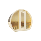 Outdoor sauna Susi 160 for 2-3 persons / Electric heating only / High-quality Nordic spruce (Pine Thermal Wood) | Wellness