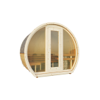 Outdoor sauna Susi 160 for 2-3 persons / Electric heating only / High-quality Nordic spruce (Pine Thermal Wood) | Wellness