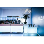 Designer Monumo Slim Line M pot with lighting