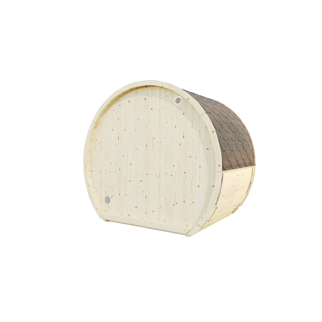 Outdoor sauna Susi 160 for 2-3 persons / Electric heating only / High-quality Nordic spruce (Pine Thermal Wood) | Wellness