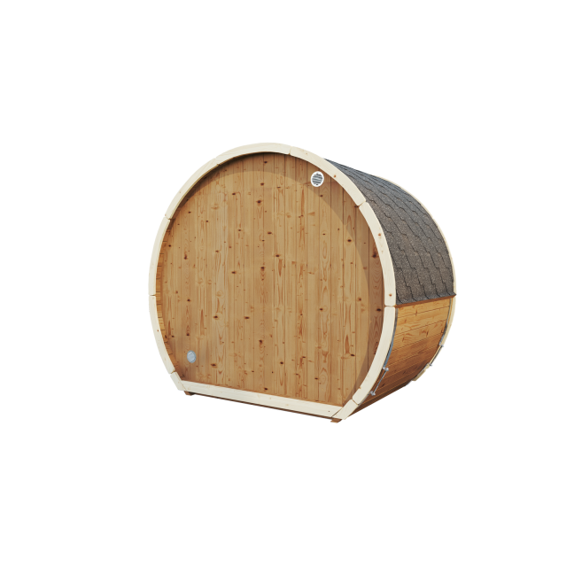 Outdoor sauna Susi 160 for 2-3 persons / Electric heating only / High-quality Nordic spruce (Pine Thermal Wood) | Wellness