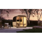 Sauna zewnętrzna Eke 220 dla 4-6 osób / Tylko ogrzewanie elektryczne / Wysokiej Jakości Świerk Nordycki ( Sosnowe Termiczne)