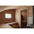 Oval Sauna Frodo 500 Outdoor for 8 people / Electric or Wood Burning Harvia Stove / High Quality Heat Scandinavian