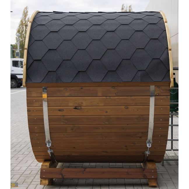 Outdoor Terrace Sauna / Harvia Electric Stove or WIFI Stove / High Quality Scandinavian Spruce (Thermowood) | Wellness