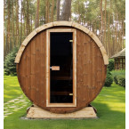 Outdoor Terrace Sauna Black Easter Edition + Ice Tub / Harvia Electric Stove or WIFI Stove / High Quality Spruce (Thermowood)