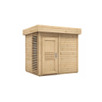 Hight quality Finnish Garden Garden Sauna With Glass Display cabinet 250x200cm | Wellness | Relax | SPA | Thermo Wood