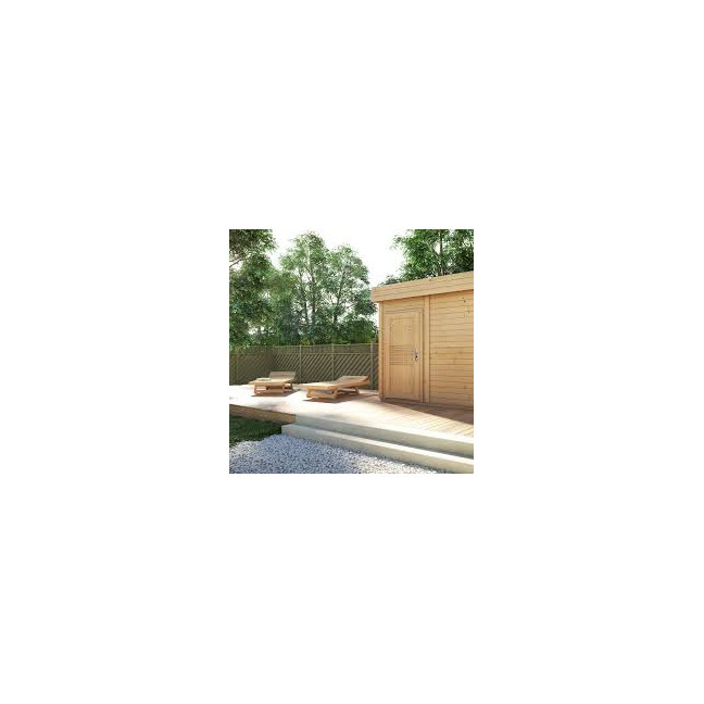 Hight quality Finnish Garden Garden Sauna With Glass Display cabinet 250x200cm | Wellness | Relax | SPA | Thermo Wood