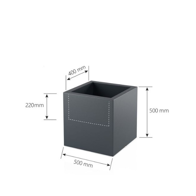 MIRAGE VELVET bed 90X200 Gray color