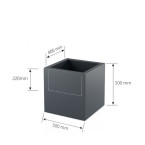 MIRAGE VELVET bed 90X200 Gray color