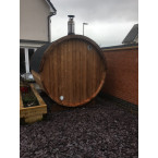 Barrel Sauna Garden Sauna 220 4-person / Electric or Wood-Burning Harvia Stove  / High Quality Scandinavian Spruce