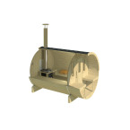 Barrel Sauna Garden Sauna 250 4-person / Electric or Wood-Burning Harvia Stove  / High Quality Scandinavian Spruce
