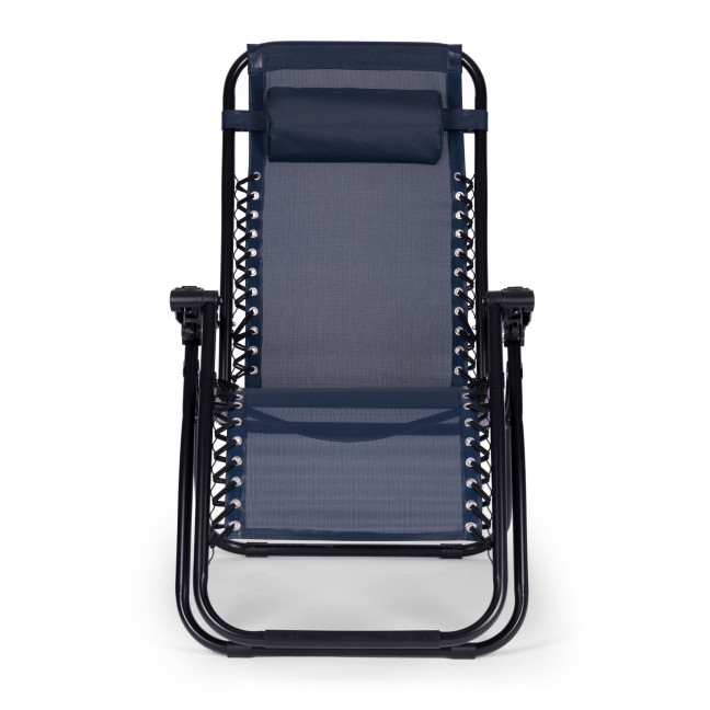 Zero Gravity Beach Garden Lounger Chair | Adjustable backrest for patio or balcony Beige/Black/Blue/Grey | Comfortable chair