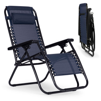 Zero Gravity Beach Garden Lounger Chair | Adjustable backrest for patio or balcony Beige/Black/Blue/Grey | garden chair,