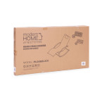 Garden Lounger with Headrest | Folding beach lounger for balcony or patio Black/Grey | Garden furniture