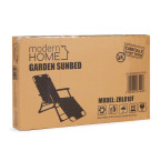 Beach Chair 2-in-1 Garden Lounge Chair | Folding lounge chair for balcony or patio Beige/Black/Blue/Grey | garden chair,