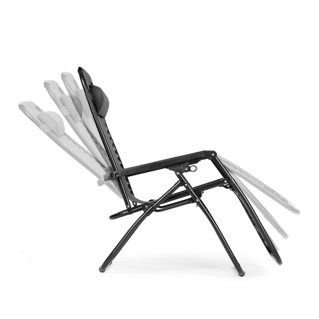 Zero Gravity Beach Garden Lounger Chair | Adjustable backrest for patio or balcony Beige/Black/Blue/Grey | garden chair