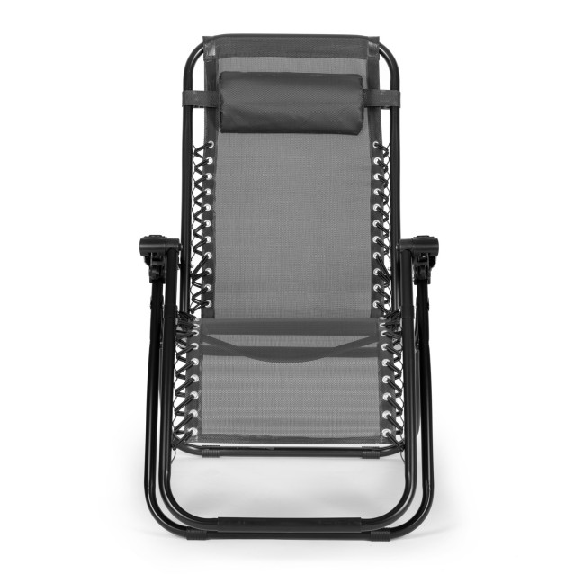 Zero Gravity Beach Garden Lounger Chair | Adjustable backrest for patio or balcony Beige/Black/Blue/Grey | garden chair