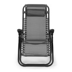 Zero Gravity Beach Garden Lounger Chair | Adjustable backrest for patio or balcony Beige/Black/Blue/Grey | garden chair