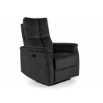 Neptun M Velvet chair with massage function - Black