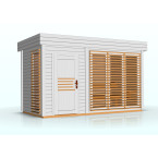 Garden Sauna Azalea 4x2m 8 People | Wellness | Relax | SPA | Luxury Relaxation | Panoramic Glass